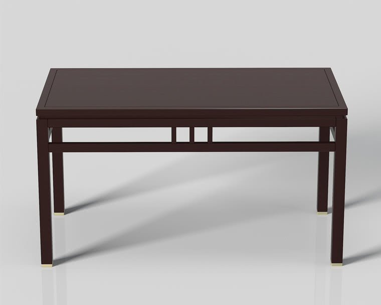 IN-Chinese Style Solid Wood Long Dining Set