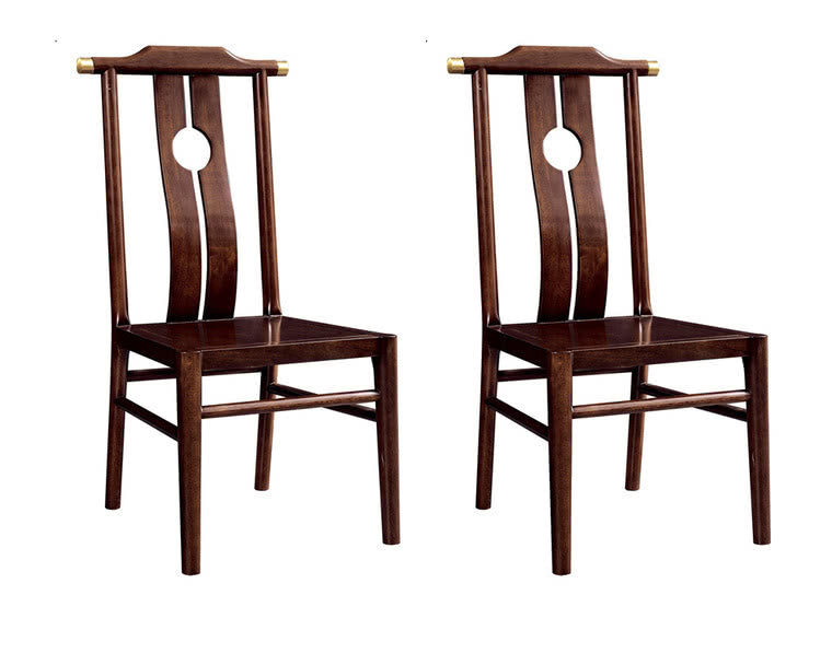 IN-Chinese Style Solid Wood Long Dining Set