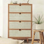 Carled Rattan Chest of Drawers