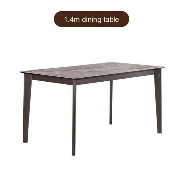 IN-Italian Light Luxury Rock Slab Dining Set 4 Seater