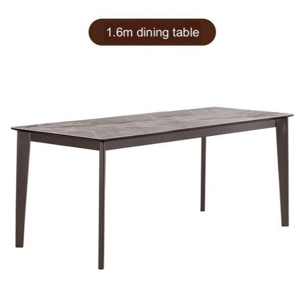 IN-Italian Light Luxury Rock Slab Dining Set - 6 Seater