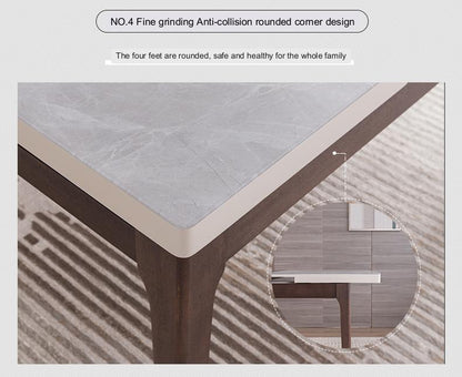 IN-Modern Minimalist Extendable Dining Set 6 Seater