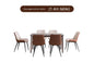 IN-Italian Light Luxury Rock Slab Dining Set 4 Seater