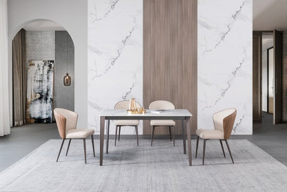 IN-Light & Luxury Slate Dining Set
