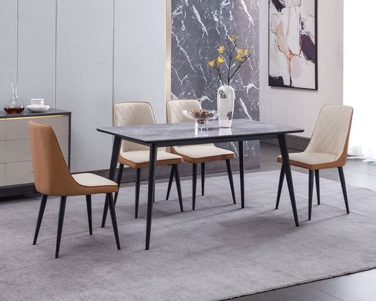 IN-Fashion Slate Dining Set 4 Seater