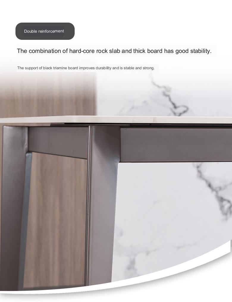 IN-Light & Luxury Slate Dining Set
