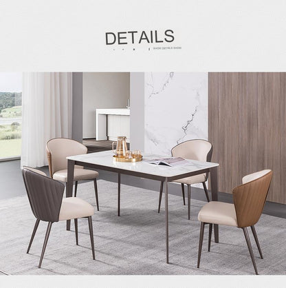 IN-Light & Luxury Slate Dining Set