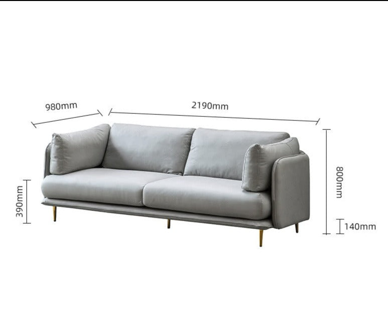 IN-Nordic Minimalist Technology Cloth Sofa 2 Seater