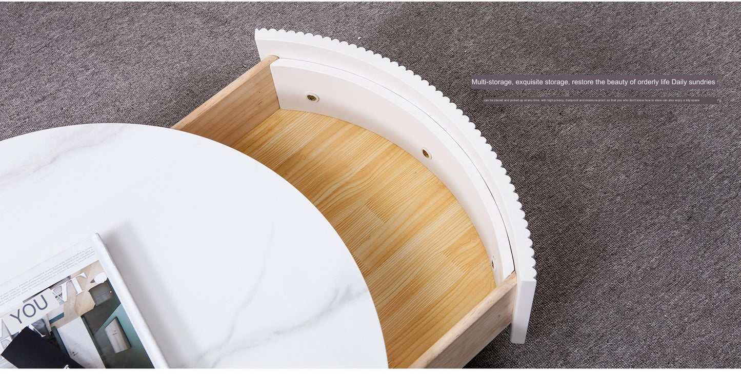 IN-Macaron-Nordic Light Luxury Tempered Glass Table