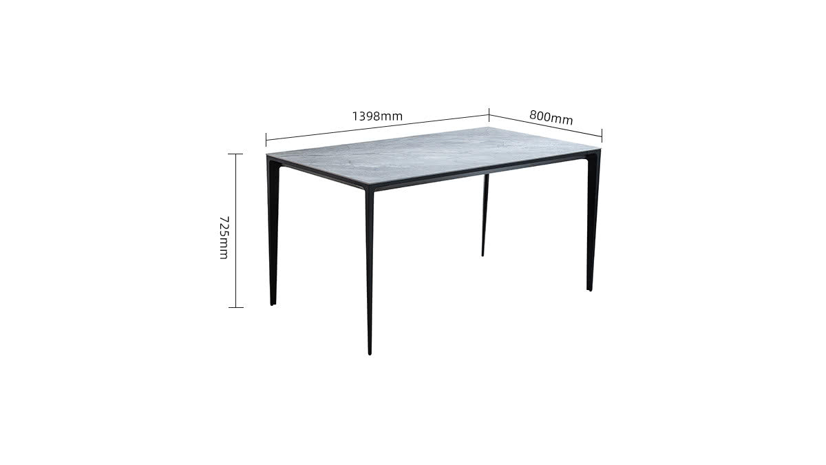 IN-Modern Minimalist Slate Dining Set