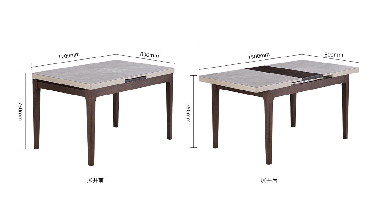 IN-Modern Minimalist Extendable Dining Set 4 Seater