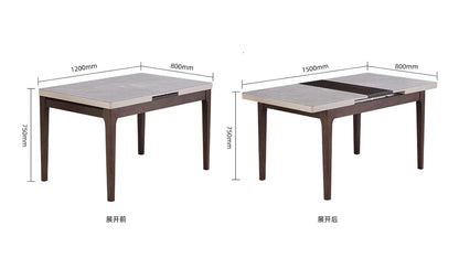 IN-Modern Minimalist Extendable Dining Set 4 Seater