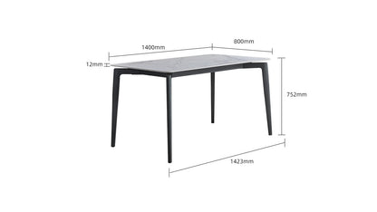 IN-Starlight Series Rock Slab Dining Set