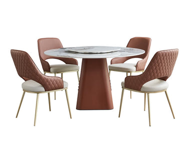 IN-Elysee Leather Dining Set