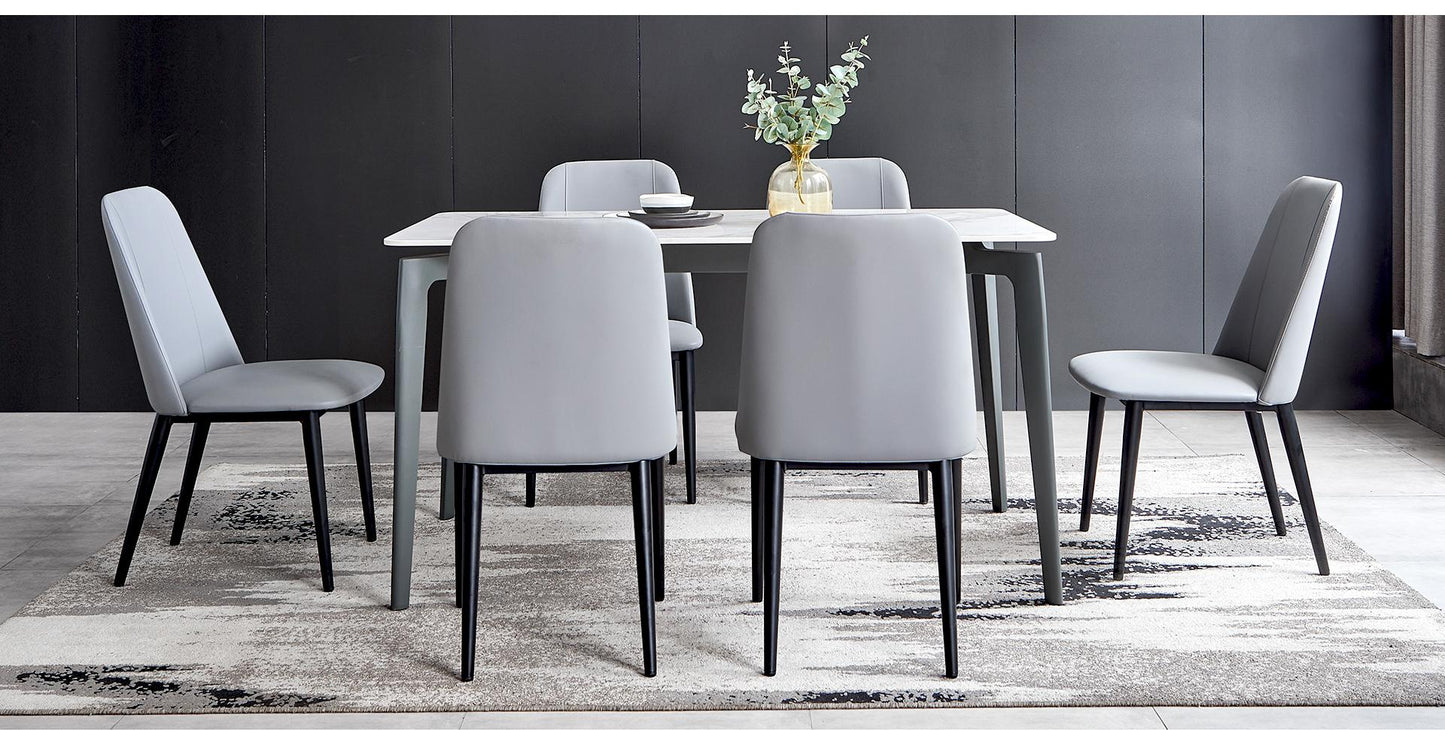 IN-Starlight Series Rock Slab Dining Set