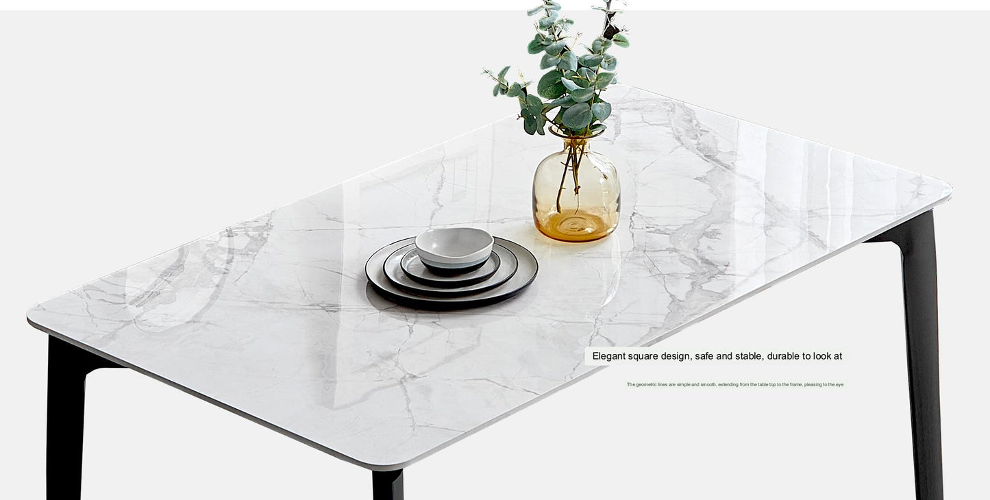 IN-Starlight Series Rock Slab Dining Set