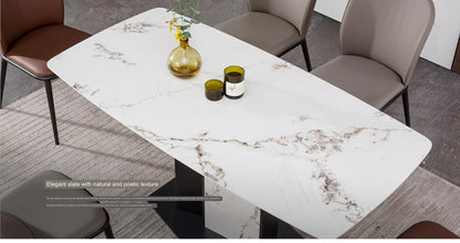 IN-Yunmo Fashion Minimalist Slate Dining Set 4 Seater