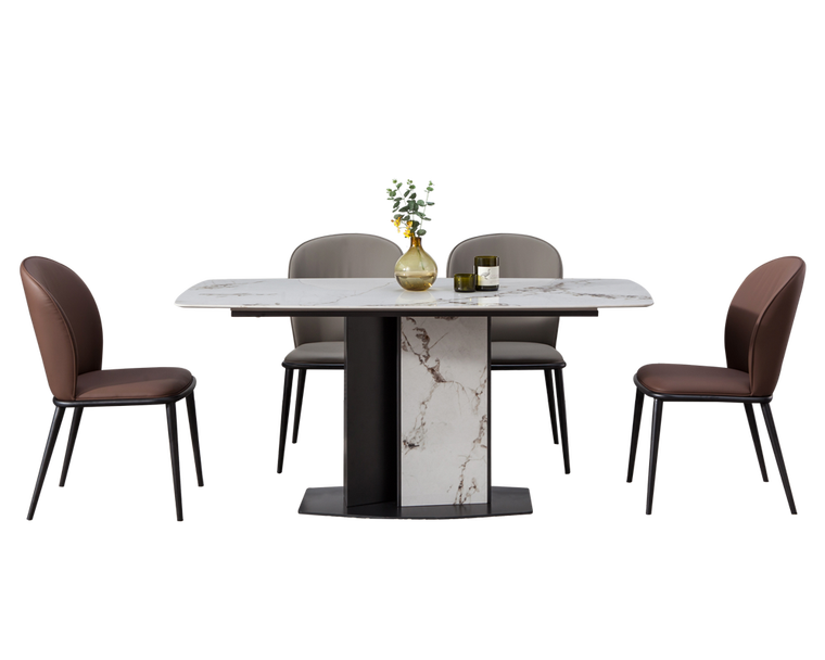 IN-Yunmo Fashion Minimalist Slate Dining Set 4 Seater