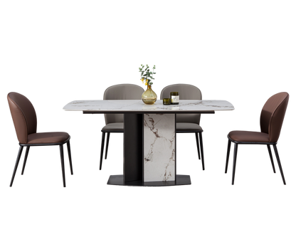 IN-Yunmo Fashion Minimalist Slate Dining Set 4 Seater