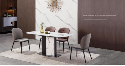 IN-Yunmo Fashion Minimalist Slate Dining Set 4 Seater