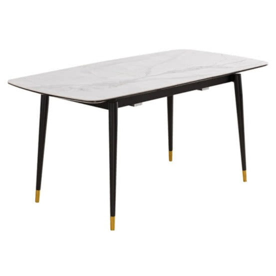 IN-Modern light luxury functional all-stone dining 6 Seater
