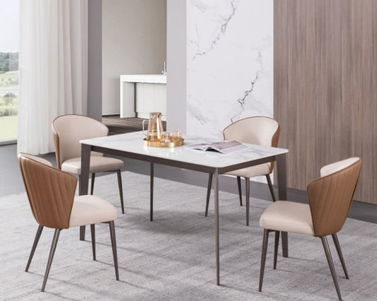 IN-Light & Luxury Slate Dining Set