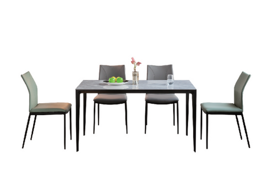 IN-Modern Minimalist Slate Dining Set