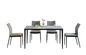 IN-Modern Minimalist Slate Dining Set