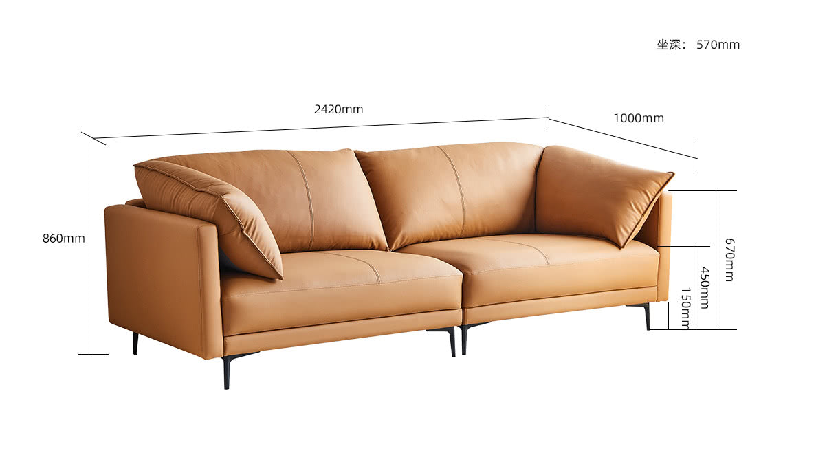 IN-Lawrence Vintage Leather Sofa