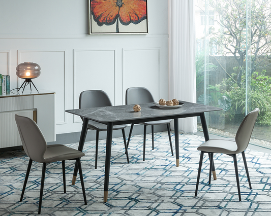 IN-Modern and Simple Slate Dining Set