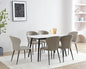 IN-Modern Simple Slate Dining Set