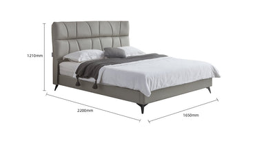 IN-Sino brand series modern simple leather soft queen bed