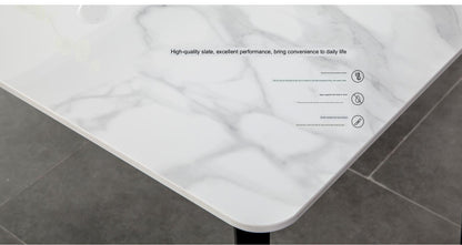 IN-Modern Minimalist Slate Dining Set 6 Seater