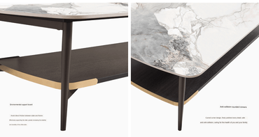 IN-Simple Light Luxury Two-Tier Table