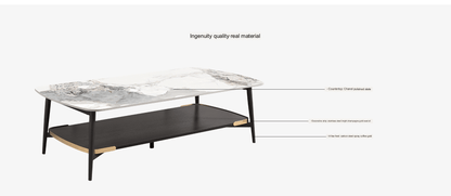 IN-Simple Light Luxury Two-Tier Table