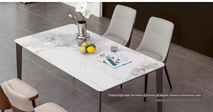 IN-Modern Light & Luxury Slate Dining Set