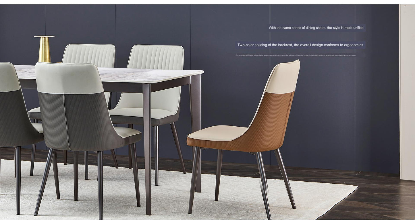 IN-Modern Light & Luxury Slate Dining Set