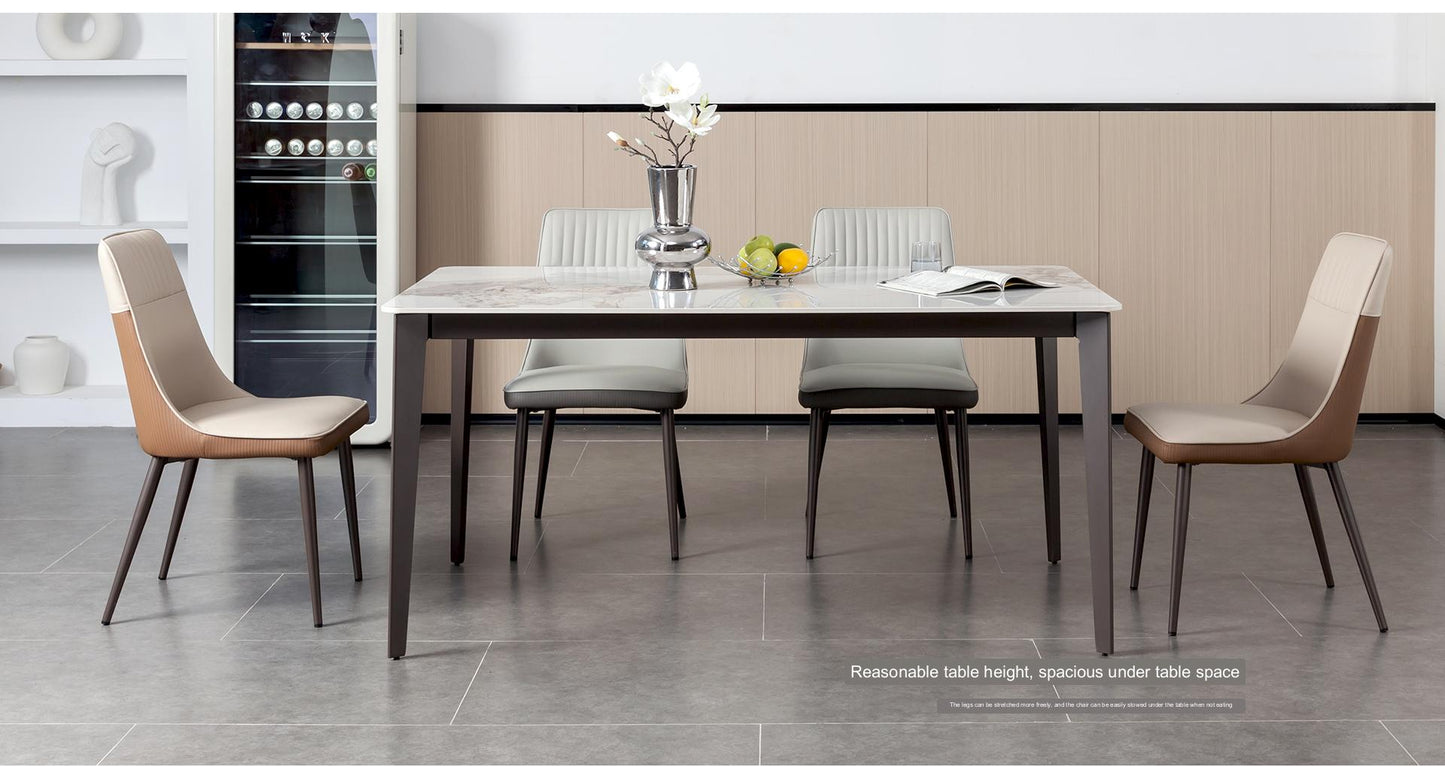 IN-Modern Light & Luxury Slate Dining Set