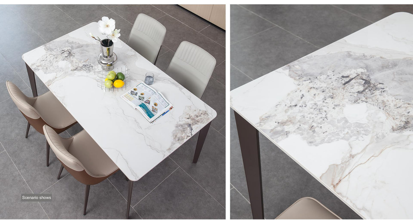 IN-Modern Light & Luxury Slate Dining Set