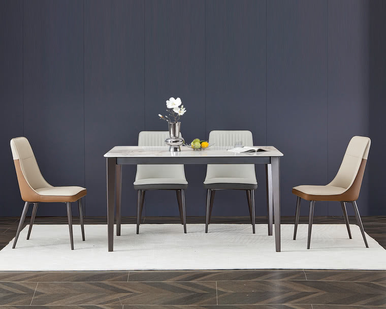 IN-Modern Light & Luxury Slate Dining Set