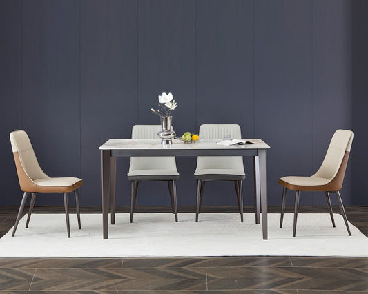 IN-Modern Light & Luxury Slate Dining Set