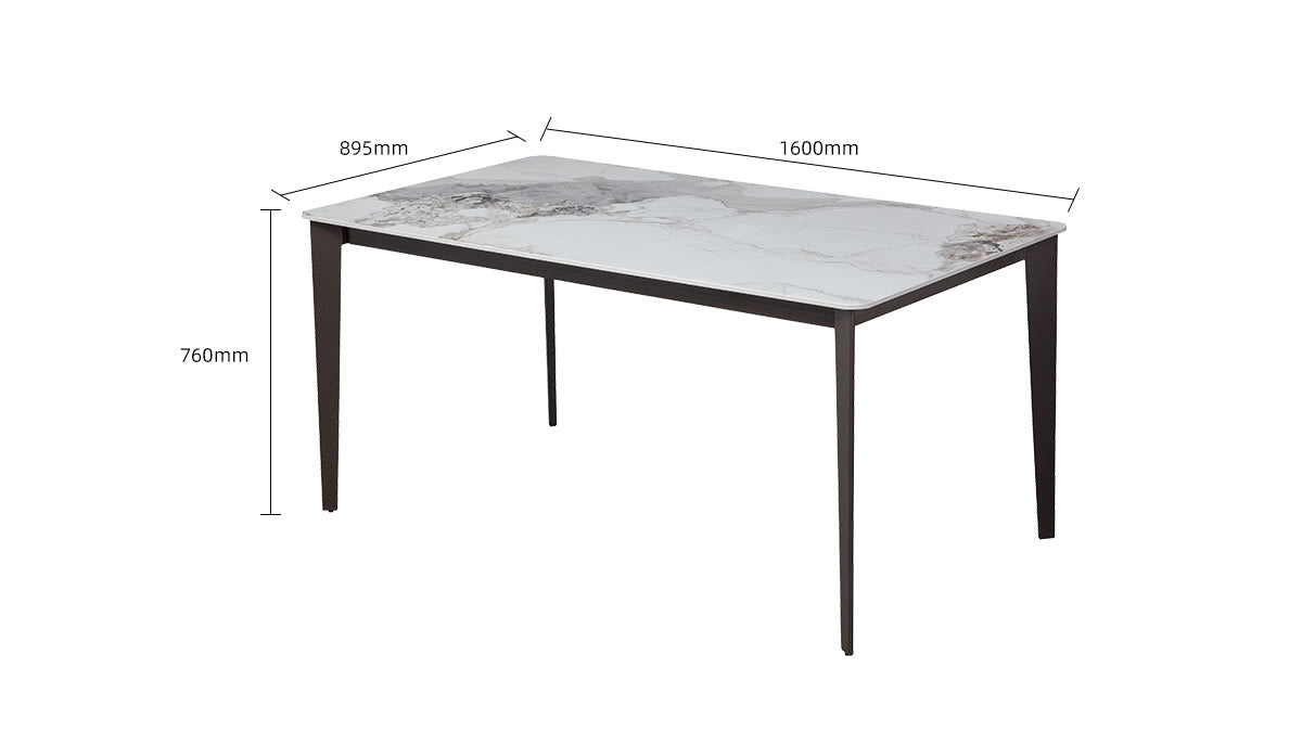 IN-Modern Light & Luxury Slate Dining Set