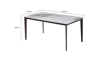 IN-Modern Light & Luxury Slate Dining Set