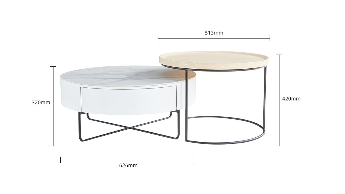 IN-Modern Nordic Combination Coffee Table