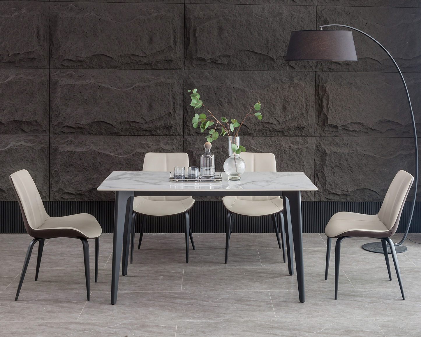 IN-Morag Modern Slate Dining Set