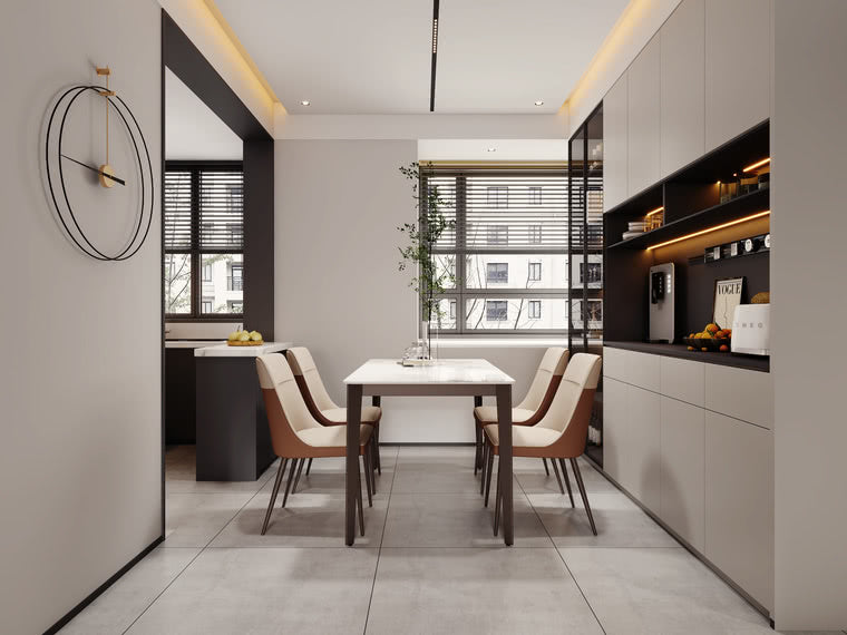 IN-Modern Light & Luxury Slate Dining Set