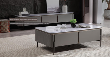 IN-Modern Light Luxury Microcrystalline Stone Coffee Table