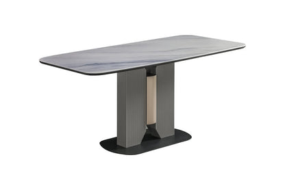 IN-Modern Light Luxury Microcrystalline Stone Dining Set