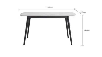 IN-Modern Simple Slate Dining Set