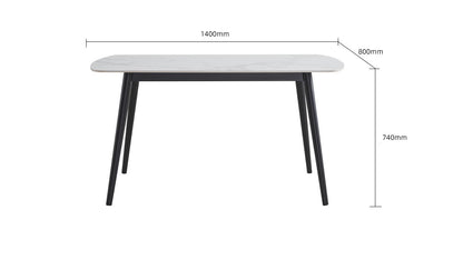 IN-Modern Simple Slate Dining Set